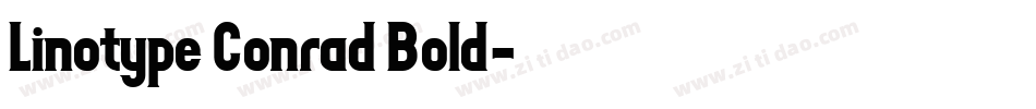 Linotype Conrad Bold字体转换